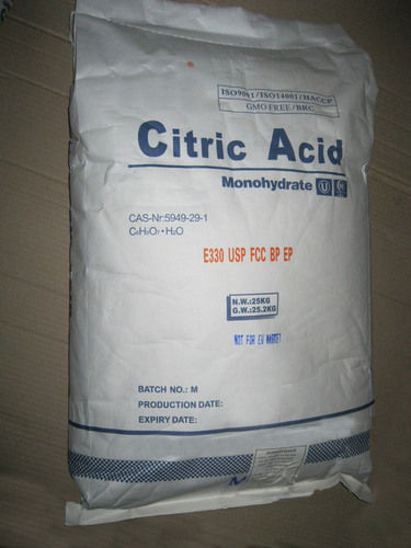 Food Grade Citric Acid Monohydrate