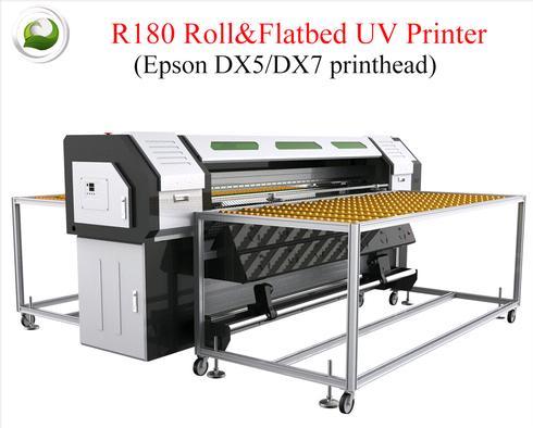 Crystek Ct-R180 Roll And Flatbed Uv Printer With Epson Dx7 Printhead Cas No: 84082-70-2.