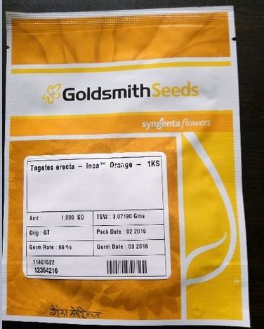 Marigold Seed Inca Orange Yellow