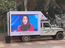 Van Mounted LED Display Screen for Advertisement and Events Promotions