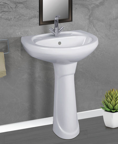 Sanitary Ware Suite Plain White Repose Wash Basin, 550Mm X 400Mm