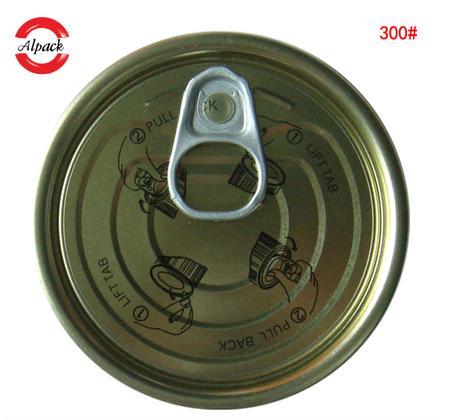 300 Tinplate Easy Open End For Canned Tuna Fish Packaging