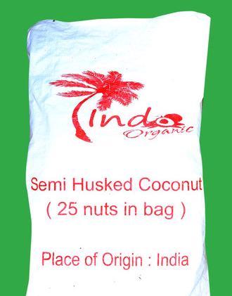 Semi Husked Coconut