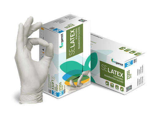 High Quality Latex Powdered Examination Gloves