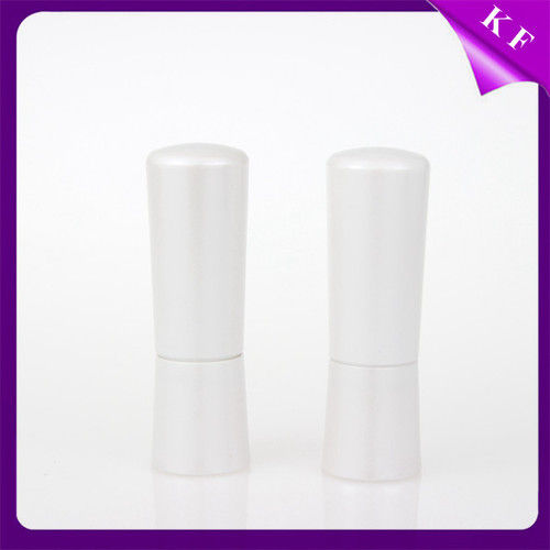 Pearl White Hot Stamping Cosmetics Plastic Lipstick Tube Custom CS-2193