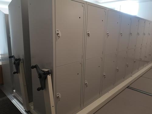 Mobile Archive Storage Cabinet - Mobile Chassis with Fixed Shelves | Compact Design, Maximized Floor Space Utilization, Manual and Automatic Operation