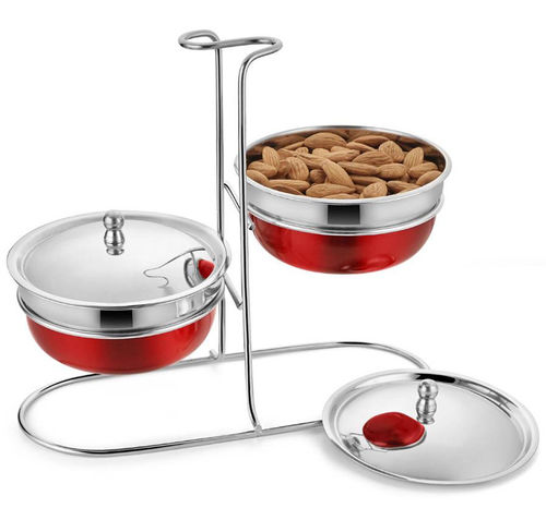 Snacks Serving Set Red 2G