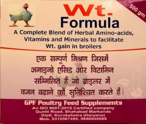 Poultry Weight Formula