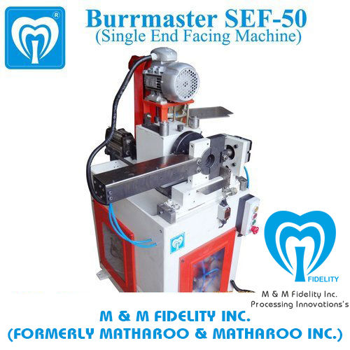 White Burrmaster Sef 50 Single End Facing And Chamfering Machine