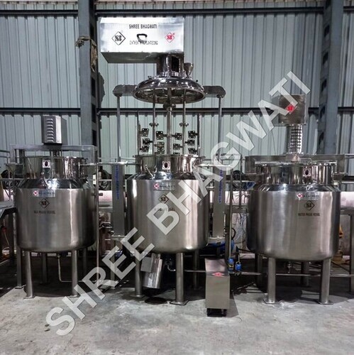Ointment, Lotion & Cream Manufacturing Plants - Stainless Steel, Dimensions Not Specified, Automatic Control System | PLC Control, Electric Drive Type, Computerized, 1 Year Warranty