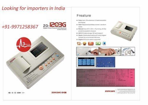 3ch Ecg Machine