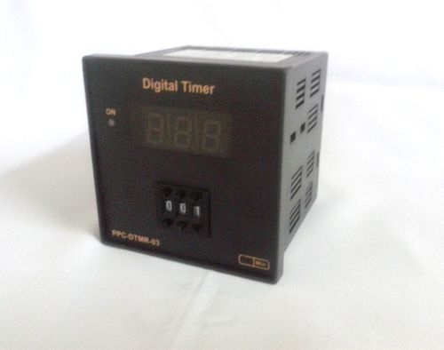 Black 2 Digit Digital Timer (Push Wheel Setting)