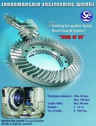 Industrial Spiral Bevel Gear and Pinion