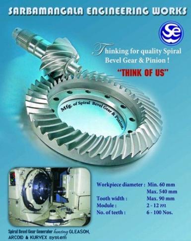 Spiral Bevel Gear & Pinion with diameter 540mm