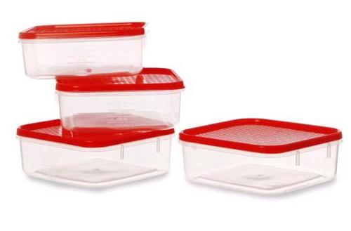 Red Polka Container Sandwich Box Set