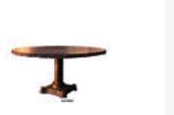 Industrial Wooden Round Table