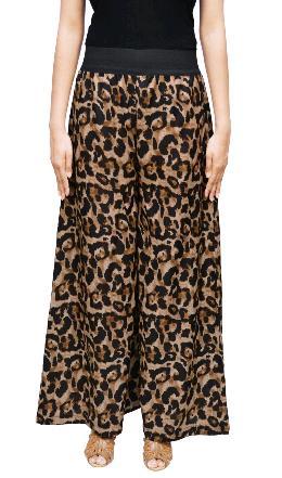 Wholesale Casual Garment Fashion Woman Trousers Leopard Print Pocketed  Women Wide Leg Pants  China Pants and Trousers price  MadeinChinacom