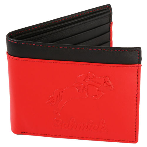 Red Schmick Red/ Black Leather Wallet For Men