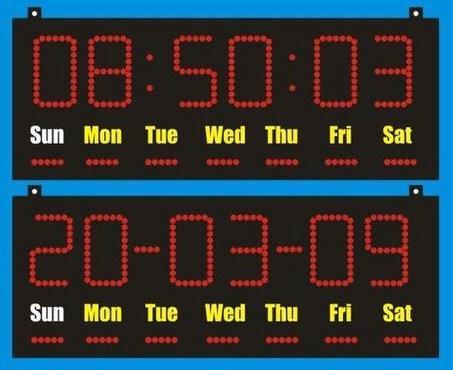 Digital Calendar Clock