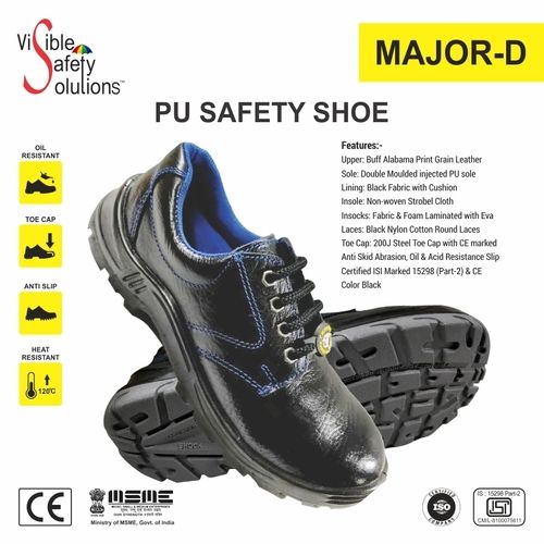 Black Visible Safety Shoes