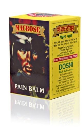 Macrose Pain Balm for External Use Only