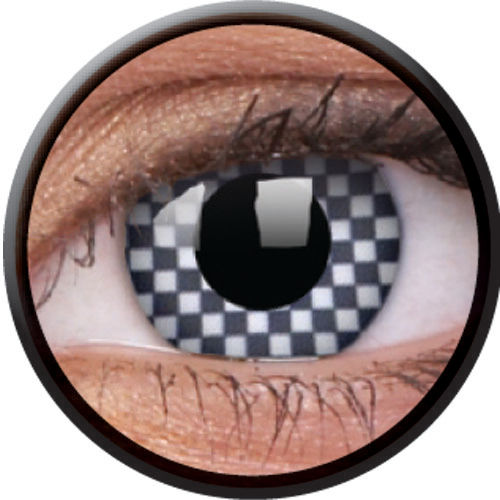 Chequered Contact Lens Center Thickness: 0.06 Millimeter (Mm)