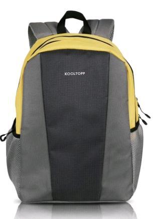 फैबिप्रो लैपटॉप बैकपैक येलो एंड ग्रे