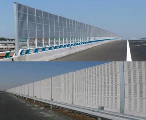 Highway Railway Soundproof Screen Security Aluminum Noise Barrier