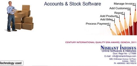 Accounts And Stock Software Design Service