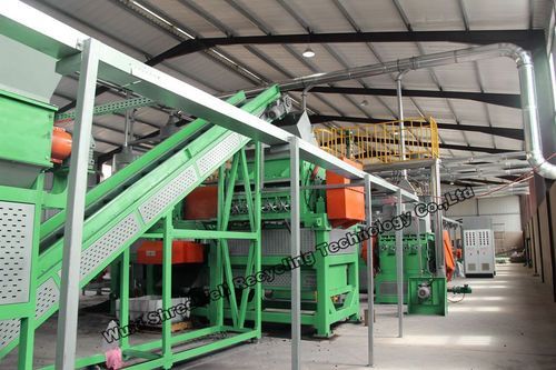 Automatic Crumb Rubber Tyre Recycling System