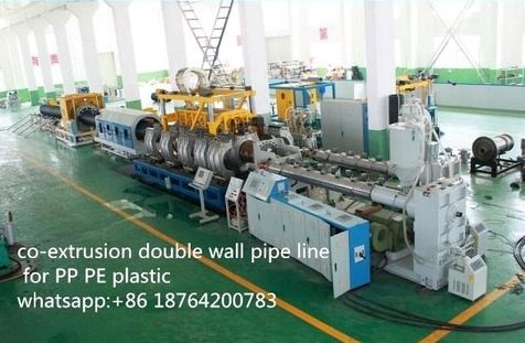 HDPE pipea  extrusion machines corrugated pipe plant 