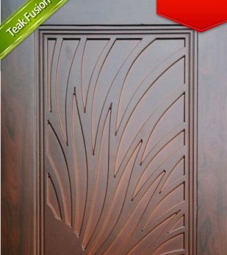 Teak Fusion Wooden Door