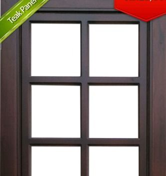 Teak Wood Glass Door