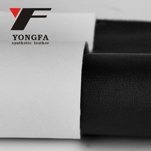 De43 Pu Synthetic Leather Nonwoven Backing Black And White Color