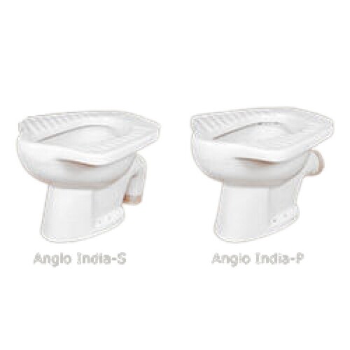 Anglo Indian Toilet Seat - Ceramic, 14.5"x16.5", White | Durable, Easy Install, Hygienic, Water Efficient, Leak-Proof