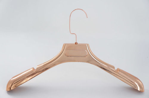 Semi-Automatic Anti Slip Gold Plastic Hanger For Clothes