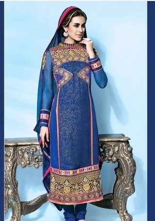 Modish Blue Designer Suit