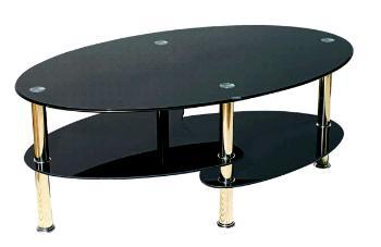 Glass Coffee Table (Black)