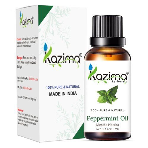 100% Pure And Natural Peppermint Oil 15Ml With Refractive Index Of 1.460 To 1.467 Cas No: 68917-18-0