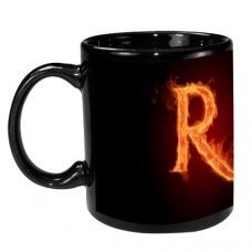 Black Coffee Mug (Letter R)