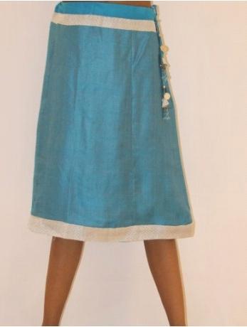 Blue Paschmina Ladies Skirt