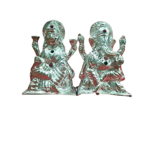 White Metal Laxmi Ganesha Statues