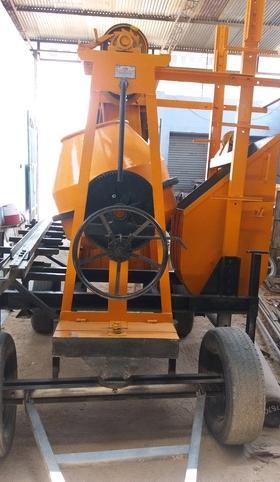 Cement Concrete Mixer With Tower Hoist