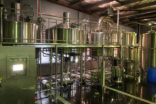 Lower Energy Consumption Four Vessel Brewhouse With Electric Control Panel