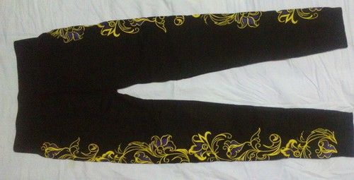 Leggins Black Side Printed Leggings