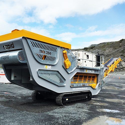 Hydraulic Driven Track Mobile Plant - Hybrid Power Design, 30%-50% Oil Savings, High Strength Chassis for Hilly Terrain, Precise Control System