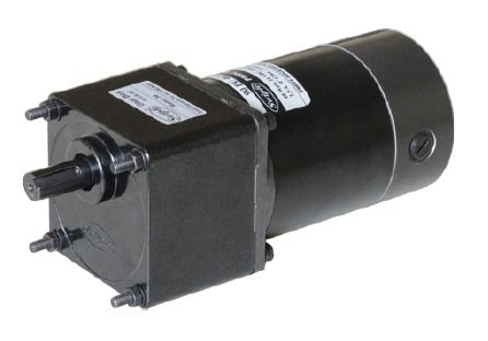 Black Electric Start 24Vdc Pmdc Geared Motor 60 Watt With 1 Year Of Warranty