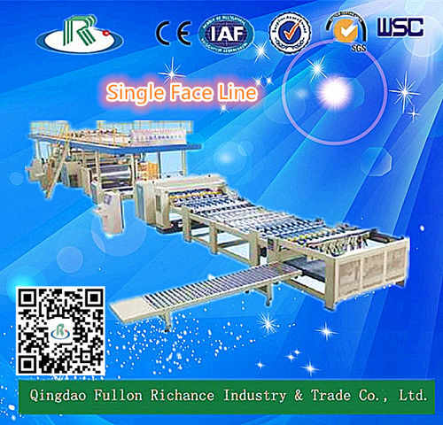 Blue Dwj-Type Single Side Corrugated Pressboard Line