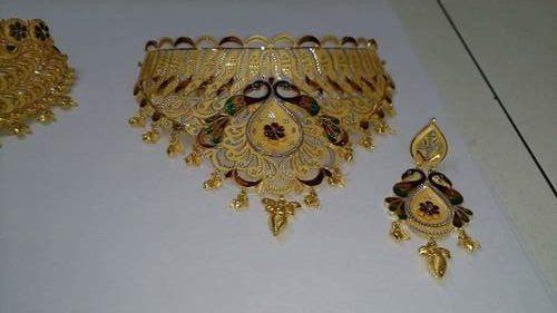 Gold Wedding Necklace Sets