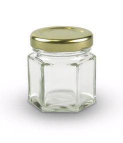 1.5 oz Hexagonal Glass Jars